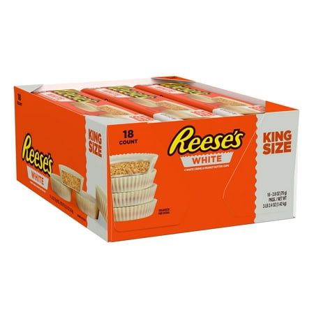 Rare Snacks, White Chocolate Reeses, Reeses Candy, Free Mail, Candy King, Peanut Butter Snacks, Gluten Free Candy, Pantry Food, Peanut Butter Jar