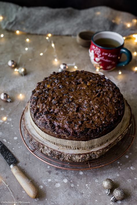 Christmas Fruit Cake - Wholesome Patisserie Simple Fruit Cake, Christmas Gluten Free, Christmas Fruit Cake Recipe, Gluten Free Christmas Cake, Holiday Fruit Cake, Gluten Free Fruit Cake, Christmas Fare, Fruit Cake Recipe Easy, Boiled Fruit Cake