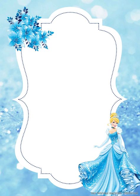 Cool (FREE PRINTABLE) – Lovely Cinderella Birthday Invitation Templates #free #freeinvitation2019 #birthday #disney #invitations #invitationtemplates Cinderella Background, Cinderella Birthday Party Invitations, Cinderella Birthday Invitation, Cinderella Invitations, Cinderella Wallpaper, Disney Frames, Cinderella Birthday Party, Rustic Birthday, Princess Invitations