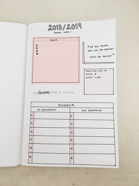 Back to school bullet journal ideas for a more productive year School Bullet Journal Ideas, Back To School Bullet Journal, School Bullet Journal, Back To School Clipart, Back To School Checklist, School Diary, Ideas Journal, School Journals, Bullet Journal 2020