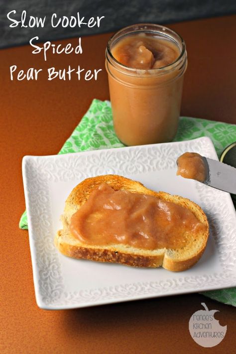 Things To Make With Pears, Spiced Pear Butter, Canning Instructions, Crystalized Ginger, Pear Recipe, Autumn Spices, Fall Favorites Recipes, Pear Butter, Yogurt Pancakes