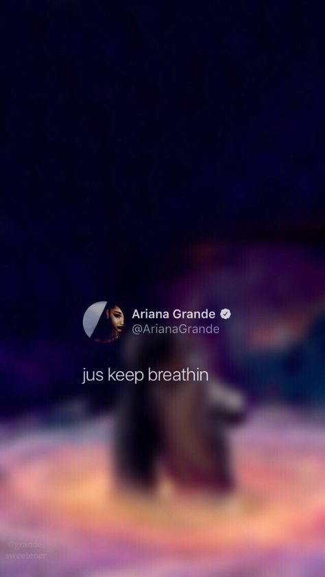 Just Keep Breathing, Ariana Grande Quotes, Ariana Grande Background, Ariana Grande Lyrics, Phone Quotes, 타이포그래피 포스터 디자인, Quotes About Everything, Quotes By Famous People, Caption Quotes