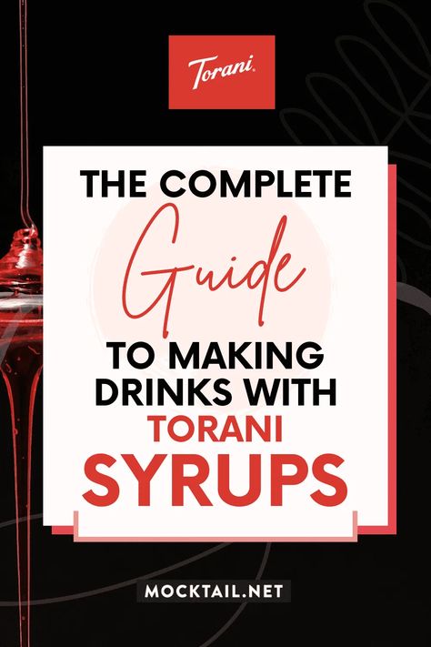 Sugar Free Syrup Recipe, Torani Syrup Recipes, Torani Recipes, Chocolate Syrup Recipes, White Chocolate Syrup, Torani Syrup, Peppermint Syrup, Drink Syrups, Peach Syrup