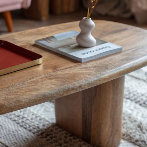 Hoffman Coffee Table Unusual Coffee Tables, Natural Coffee Table, Mango Wood Coffee Table, Natural Coffee, Oval Coffee Tables, Oak Coffee Table, Contemporary Coffee Table, Stylish Tables, Unique Tables