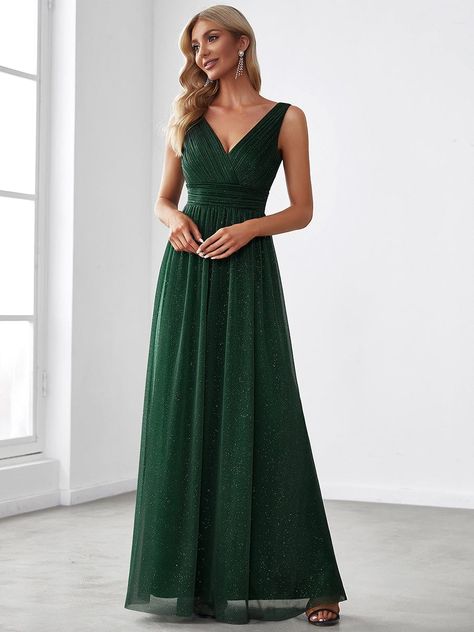 Double V Neck Floor Length Sparkly Evening Dresses for Party neoprene dresses, ducktape dresses, redprom dresses #dresseson #dressesforrentandmore #dresseslounge Dress For Dancing, Elegant Maternity Dresses, Burgundy Evening Dress, Dress For Party, Round Neck Casual Dress, Turquoise Wedding, Dresses Simple, Ever Pretty, Fancy Party