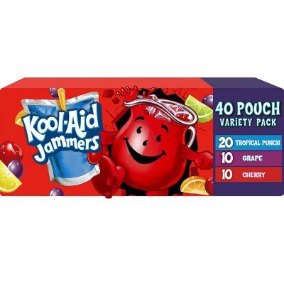 Drinks For Sleepovers, Kool Aid Jammers, Kool Aid Flavors, Spiced Cocktail, Drink Pouches, Kids Juice, Tea Varieties, Juice Box, Sleepover Food