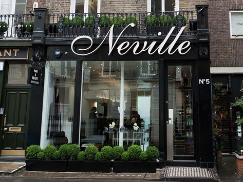 Neville hair salon London Hair Salon, London Hair, Beauty Room Salon, Retail Facade, Hair Salon Design, Design Salon, Window Signs, Best Hair Salon, Salon Business