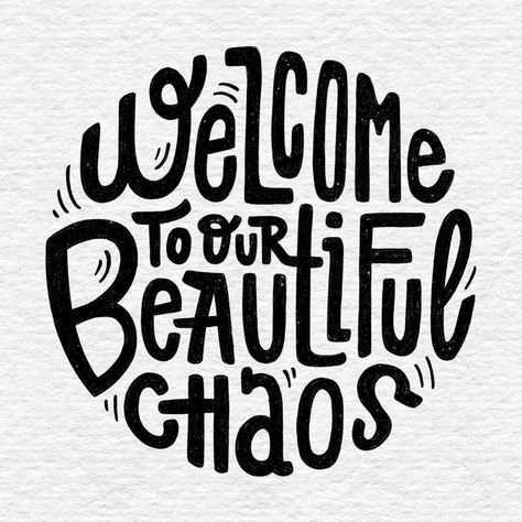 Welcome to our beautiful chaos  Beautiful letter work by @juliawissner — New resources added to the website regularly - typeyeah.com… Welcome To Our Beautiful Chaos, Beautiful Chaos, Salon Signs, Word Nerd, March 17, Brush Lettering, Letter Art, Hand Lettering, Hair Salon