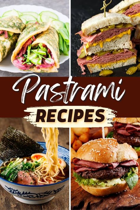 10 Best Pastrami Recipes (+ Easy Meal Ideas) Pastrami Meal Ideas, Pastrami Dinner Ideas, Pastrami Recipe Dinners, Leftover Pastrami Recipes, Recipes Using Pastrami, Best Pastrami Sandwich Recipe, Recipes With Pastrami, Pastrami Ideas, Pastrami Recipe Ideas