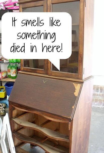 how to get gross smells out of old furniture, cleaning tips, garages, painted furniture Furniture Repair, Old Furniture, Ikea Hacks, Flipping Furniture, Redo Furniture, Repurposed Furniture, Diy Cleaning Products, Cleaning Organizing, How To Clean Carpet