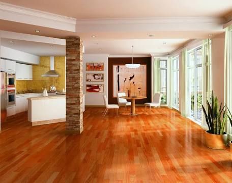 2019 Vinyl Flooring Trends: 20+ Hot Vinyl Flooring Ideas – FlooringInc Blog Floor Bedroom Ideas, Brazilian Cherry Hardwood Flooring, Cherry Hardwood Flooring, Living Room Hardwood Floors, Brazilian Cherry Floors, Cherry Wood Floors, Living Room Wood Floor, Installing Hardwood Floors, Living Room Orange