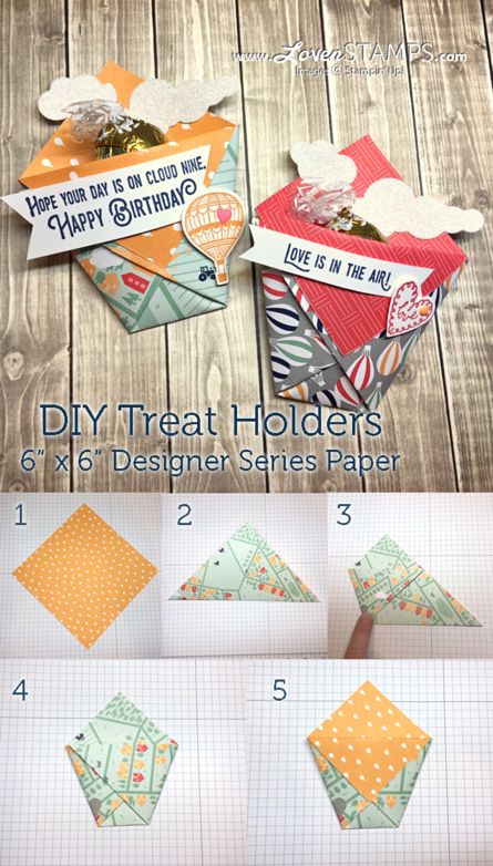 Simple Sweets, Easy Treat, Paper Pocket, Diy Treats, Treat Holders, Candy Holder, Treat Holder, Designer Paper, Design Paper