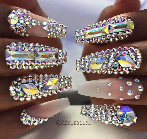 . Bling Nails, Rhinestone Nails, Swag Nails, Coffin Nails, How To Do Nails, Beautiful Nails, Nail Design, Makeup Nails, Nails Inspiration