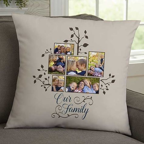 Create A Family Tree, Home Decor Ideas Kitchen, Home Decor Ideas Bedroom, Sublimation Gifts, Sublimacion Ideas, Family Pillow, Decor Ideas Kitchen, Photo Quilts, Photo Pillow