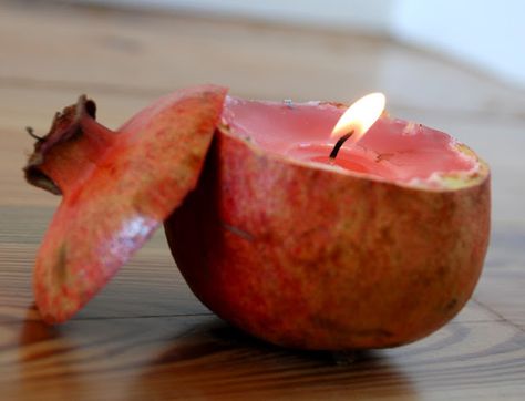 skepticalwitch: “ How to make a candle inside a pomegranate (endless devotional uses particularly for hellenic paganism). Click picture for link. ” Pomegranate Candle, Diy Candle Lantern, Hellenic Polytheism, Witchcraft Diy, Make A Candle, Yalda Night, Pagan Wedding, Witch Supplies, Sabrina Spellman