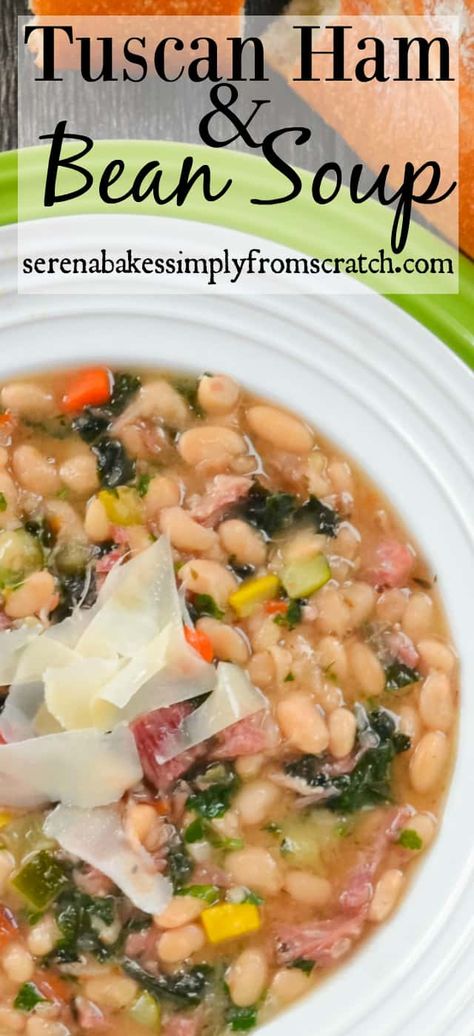 Ham And White Bean Soup, Ham And Bean, Bone Soup, Leftover Ham Recipes, Diy Easy Recipes, Ham Bone, Soup Easy, Ham Soup, Ham And Beans