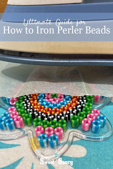 Ultimate Guide for How to Iron Perler Beads - My Sweet and Saucy How To Iron Perler Beads, Iron Perler Beads, Melted Bead Crafts, Perler Ideas, Bead Tips, Perler Crafts, Melty Beads, Best Craft, Beaded Flats