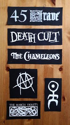 Caroline Sometimes: Patch Haul!  #diy #patches #deathrock #postpunk #industrial #goth Goth Band Patches, Goth Diys, Industrial Goth, Battle Vest, Patch Ideas, Diy Patch, Goth Bands, Band Patches, Punk Patches