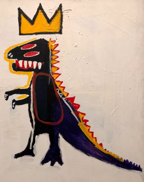 Basquiat Tattoo, Basquiat Paintings, Graffiti Tagging, Pop Art Canvas, Symbols And Meanings, Jean Michel Basquiat, Free Canvas, Jean Michel, Sacred Art