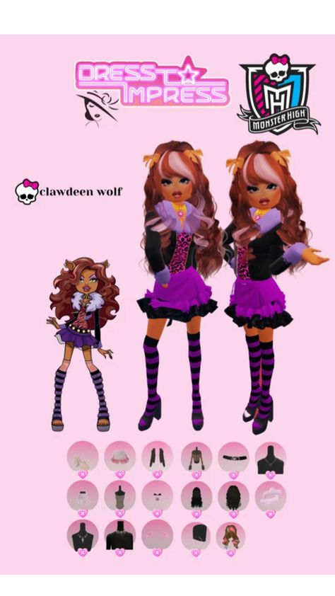 clawdeen wolf Hairstyles Egirl, Roblox Royale High Outfits, Royale High Outfits, Roblox Royale High, Wolf Dress, Fancy Dress Code, Hair Roblox, Egirl Fashion, Cute Quick Hairstyles