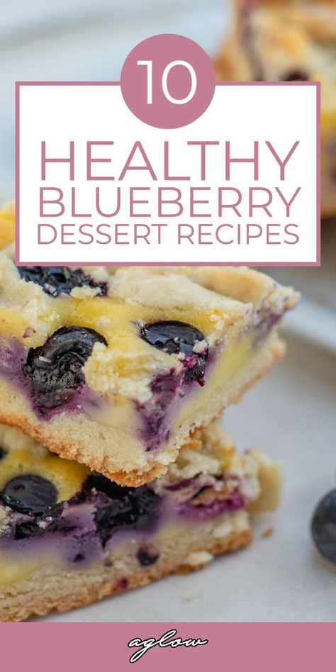 Healthy Desserts Blueberry, Recipes That Use Blueberries, Old Blueberries What To Do With, Blueberry Desert Ideas, Healthy Blueberry Desserts Clean Eating, Healthy Desserts With Blueberries, Low Fat Blueberry Recipes, Healthy Lemon Blueberry Desserts, Quick Blueberry Recipes