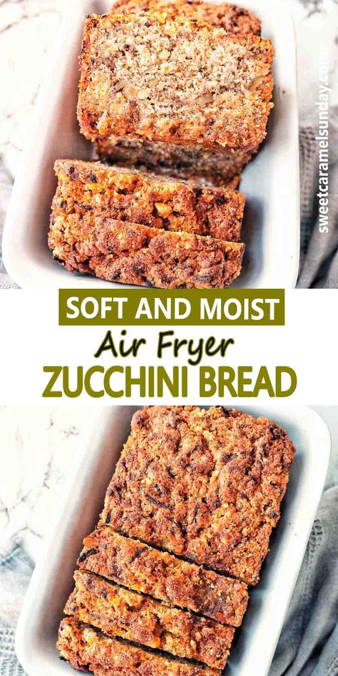 Zucchini Bread Air Fryer, Air Fryer Zucchini Bread Recipes, Breaded Zucchini Air Fryer, Zucchini Air Fryer Recipes, Zucchini Recipes Air Fryer, Air Fryer Zucchini Recipes, Pretty Baking, Easy Zucchini Bread Recipes, Recipe For Air Fryer