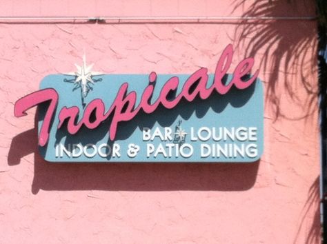 Tropicale bar and lounge restaurant in Palm Springs, CA Tropicale Restaurant Palm Springs, Palm Spring Aesthetic, Palm Springs Color Palette, Palm Springs Restaurants, Vintage Palm Springs, Palm Springs Retro, Palm Springs Aesthetic, Tropical Hair, Palm Springs Architecture