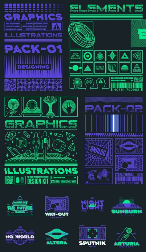 Y2k Posters, Graphic Shapes Design, Perspective Drawing Lessons, Hacker Wallpaper, New Retro Wave, Typography Layout, Publication Design, Retro Futuristic, Futuristic Design