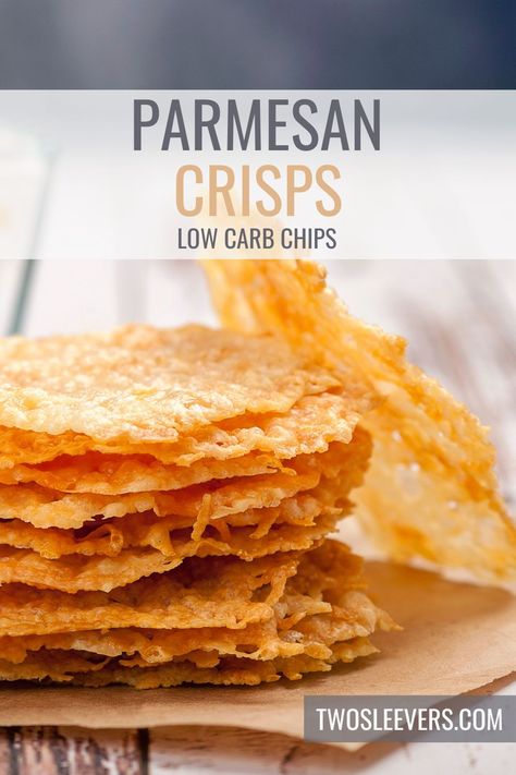 If you're a fan of the delectable combination of savory cheese and crispy, crunchy goodness, you're in for a treat! Learn how to make the easiest Parmesan Crisps right at home. You'll achieve that perfect balance between a cheesy exterior and a delicate, lacy texture while indulging in irresistible flavors. No Carb Chips, Parmesan Cheese Crisps, Parmesan Chips, Low Carb Chips, Parmesan Crisps, Breakfast Low Carb, Cheese Crisps, Keto Snack, Low Carb Diets