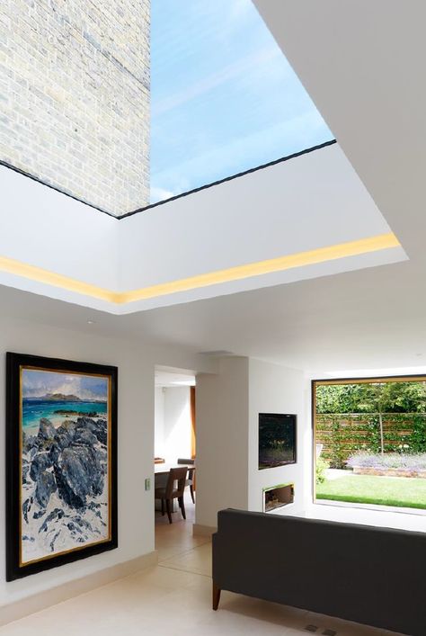 Lantern Roof Light, Architecture Ceiling, Skylight Design, Kitchen Lighting Design, Architectural Lighting Design, Interior Design Dubai, Roof Lantern, House Extension Design, Glass Roof