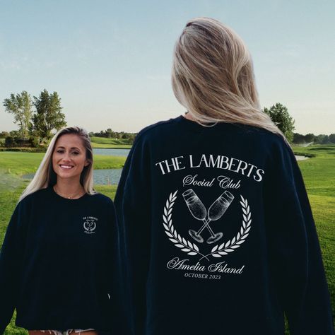 Country Club Bachelorette, Wedding Merch, Bachelorette Aesthetic, Country Club Aesthetic, Club Bachelorette, Custom Bachelorette, Wedding Social, Clubbing Aesthetic, Crest Logo