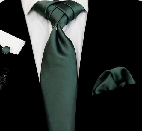 Suit With Green Tie, Hunter Green Tie, Desktop Monitor, Palm Coast, Green Tie, Professional Attire, Wedding Ties, Tie Accessories, Suit And Tie