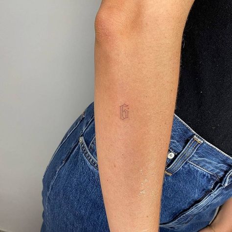 Outline Number Tattoo, 6 Number Tattoo, Number 6 Tattoo Ideas, Gothic Number Tattoo, 5 Tattoo Number, 2 Tattoo Number, Tiny Number Tattoo, 21 Tattoo Number, Number 2 Tattoo