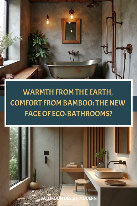 Eco-friendly spa bathroom with sustainable heating and fixtures Green Washroom, Eco Bathroom, Recycled Glass Tile, Solar Tubes, Spa Bathroom, Bathroom Design Trends, Bathroom Design Ideas, Spa Design, Bathroom Spa