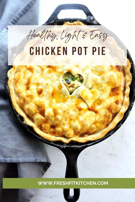 Healthy Chicken Pot Pie Recipe Low Carb, Homemade Chicken Pot Pie Healthy, Healthy Easy Chicken Pot Pie, Healthy Chicken Pie Recipe, Easy Healthy Chicken Pot Pie Recipe, Healthy Chicken Pot Pie Filling, Easy Chicken Pot Pie Recipe Simple, Chicken Pot Pie Without Cream Of Chicken, Chicken Pot Pie Recipe Healthy