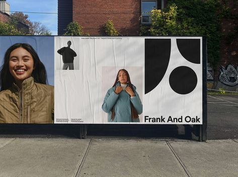 Brand Palette, Frank And Oak, Billboard Design, Brand Refresh, Graphic Design Studio, Graphic Design Branding, Design Graphique, Colour Schemes, Brand Strategy