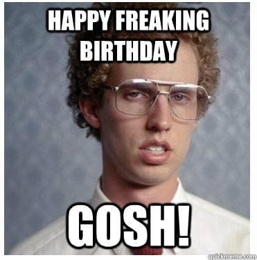 napoleon dynamite birthday Library Memes, Librarian Humor, Funny Birthday Jokes, Library Humor, Birthday Jokes, Library Quotes, Funny Birthday Meme, Napoleon Dynamite, Happy Birthday Meme