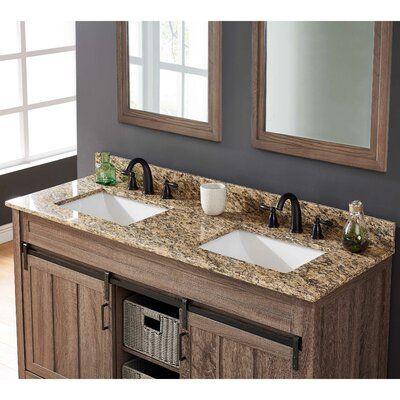 Quartz Bathroom, Stone Vanity Top, Granite Bathroom, Stone Vanity, Bathroom Vanity Top, Granite Vanity Tops, Santa Cecilia, Single Sink Bathroom, Brown Bathroom