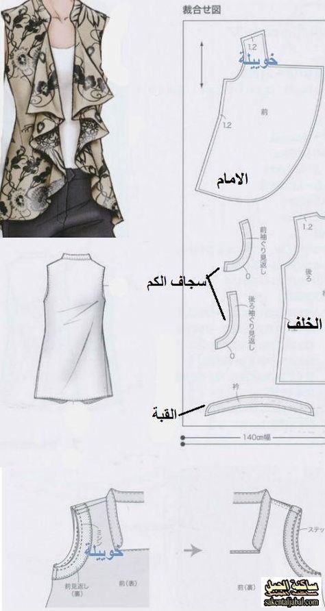 Áo Blu, Projek Menjahit, Sewing Tops, Couture Mode, Clothes Sewing Patterns, Fashion Sewing Pattern, Dress Sewing Patterns, Blouse Pattern, Sewing Techniques