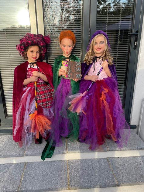 Sanderson Sisters Costumes Diy Winifred, Sanderson Sisters Costumes Diy, Sisters Costumes, Sanderson Sisters Costumes, Hermanas Sanderson, Sister Costumes, Winifred Sanderson, Halloween Costumes For 3, Diy Costumes Kids