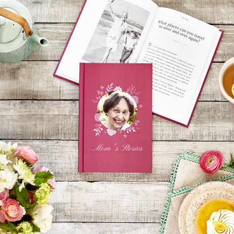 Ever wondered about your mom's first crush? Her first job? Her dream vacation? StoryWorth let's you ask her, and turns her answers into a keepsake book! This is the perfect Mother's Day gift idea (even if you are a last-minute shopper!). Story Titles, Keepsake Books, Story Prompts, Family Stories, Gift Of Time, Send Gift, Married Life, Books To Buy, Book Print