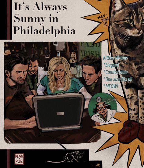 Iasip Poster, It’s Always Sunny In Philadelphia Theme, Its Always Sunny Fanart, Its Always Sunny In Philadelphia Fanart, Iasip Tattoo, Always Sunny Poster, Iasip Fanart, Milk Steak, Nightman Cometh