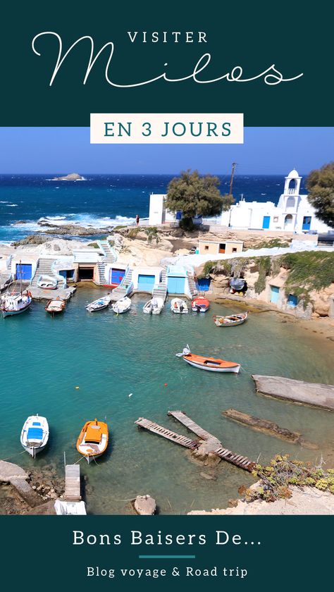 Visitez l'ile de Milos pour votre prochain voyage ! Découvrez notre guide sur notre blog :) Sarakiniko Beach, Milos Greece, Star Ferry, Travel Greece, Time Stood Still, Big Crush, Aegean Sea, Golden Star, Travel Europe