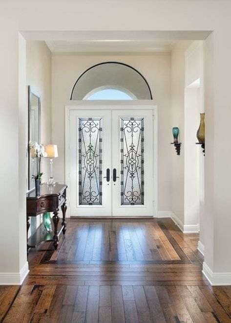 35+ Beautiful Modern Entryway Ideas and Designs (With Pictures) In 2022 Entrance Room, Floor Inspiration, Wood Floor Pattern, Foyer Flooring, Entryway Flooring, Condo Design, Oak Hardwood Flooring, Treasure Coast, Floor Ideas