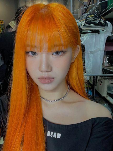 Color Block Hair, Extension Hair, Pretty Hair Color, Trendy Hair Color, Yellow Hair, Trendy Hair, Beauty Makeup Tips, Hair Dye Colors, Orange Hair