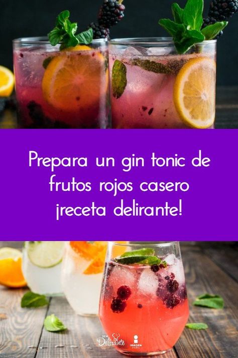 Prepara un gin tonic de frutos rojos casero, ¡receta delirante! Gin Tonic Recetas, Bebida Gin, Wedding Drink, Dry Gin, Gin Tonic, Gin And Tonic, Let Them Eat Cake, Cocktail Drinks, Mocktails