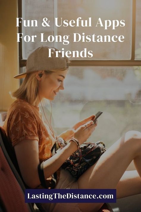 13 Fun & Useful Apps For Long Distance Friends In 2021 Long Distance Friendship Activities, Long Distance Activities Friends, Apps For Best Friends, Apps For Long Distance Relationships, Ldr Apps, Long Distance Apps, Apps For Friends, Apps To Make Friends, Facetime Ideas