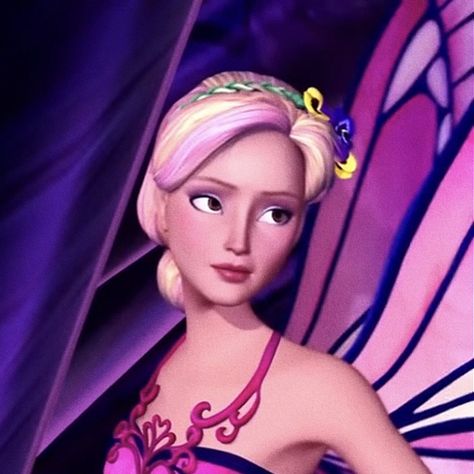 Aesthetic Barbie Pfp, Barbie Movies List, Princess Charm School, Foto Disney, Barbie Drawing, Barbie Cartoon, Perfect Movie, Barbie Cake, Fairy Friends