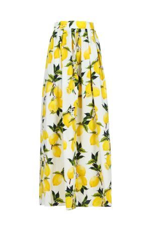 Dolce and Gabbana Lemon Print Skirt Yellow Dress Casual, Cruise Wear, Lemon Print, Summer Blouses, Nice Things, Print Skirt, Loose Dress, Women Lace, Yellow Dress