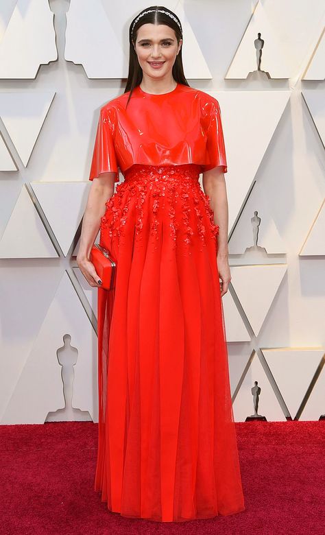 Rachel Weisz Hit the Oscars Red Carpet in a Two-Piece Gown — with Latex! Vestido Color Lila, 2019 Red Carpet, Givenchy Couture, Oscar Fashion, Two Piece Gown, Lisa Bonet, Oscar Dresses, Rachel Weisz, Luxury Shopping